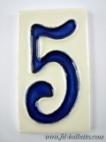 Numero civico ceramica grande nc6